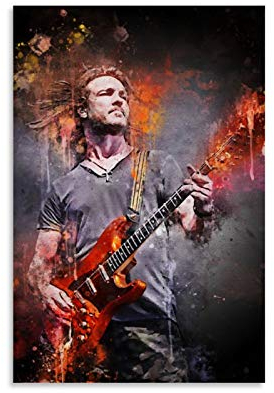 YZLI Kunstdruck auf Leinwand, Motiv: Gitarristen, Kenny Wayne Shepherd II, 50 x 75 cm