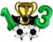 DIWULI Fussball Geburtstag 13 Jahre - Fussball Luftballons