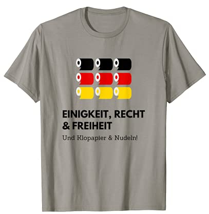 Klopapier & Nudeln Humor Deutschland Deutsche witze funshirt T-Shirt