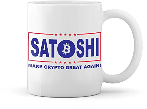 Satoshi Nakamoto Bitcoin Make Crypto Again Weiße Tasse Mug