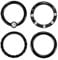 AceFun 16G Schwarz Septum Piercing Clicker Ring Edelstahl CZ Opal Knorpel Helix Tragus Hoop Daith Ohrringe Nasenringe Hoop Hinged Segment Clicker Ring Piercingschmuck 10MM
