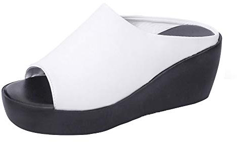 2022 ciabatte da giardino donna scarpe con zeppa ginnastica high heel women shoes sexy Pantofola Estiva Donna Pianta Larga Scarpe Da Spiaggia Donna Con Zeppa infradito zeppa scarp donna legger estiv