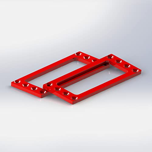 2.5 inch PC SSD HDD Cages Bracket Solid State Drive Frame Multi Layer Box Stacking External HD Cabinet Docking Station Base SATA PATA Computer Hard Disk Rack Metal 4-Bay Mounting Bracket Red