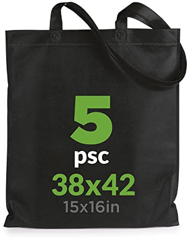 Baumwolltaschen | Einkaufstasche | Stofftasche Canvas | Jutebeutel, Stoffbeutel, Einkaufstasche, Tragetasche Canvas-Stoff | Lange Henkel | 100% Baumwolle, starke Tasche, waschbar