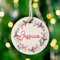 Wanapix | Adorno Navidad de Madera Personalizado | Adorno para Árbol de Navidad Personalizado con Foto | Bola de Árbol con Forma Original | Incluye Cuerda de Yute para Colgar (Forma: Redonda)