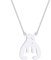 INCIDO Anhänger Halskette Space Eisbär Aurora Nordlichter Silhouette geformte Anhänger Halskette Minimal handgefertigter arktischer Tierschmuck für Frauen Schmuck Geschenke