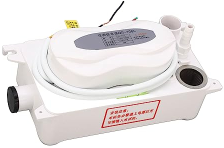 Fockety HAVC-Kondensatpumpe, 100–240 V, 100 L/h Automatische Kondensatentfernungspumpe mit Sicherheitsschalter und 0,6 L Tank, AC-Kondensatentfernung für Klimaanlage, Ofen, Luftentfeuchter