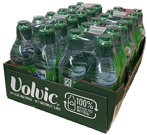 Volvic Natürliches Mineralwasser 4 x 6er Pack, 24 x 0,3l