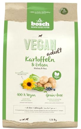 HPC Nourriture sèche végétalienne pour Chiens Adultes de Toutes Races avec Pommes de Terre et Petits Pois 1 x 2,5 kg