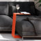 RHEINKANT KÖBES Design Beistelltisch Orange, Made in Germany, Beistelltisch Couch C Form aus hochwertigem pulverbeschichtetem Stahl. Exklusiver Couchtisch, Sofatisch, Modern, Nachttisch