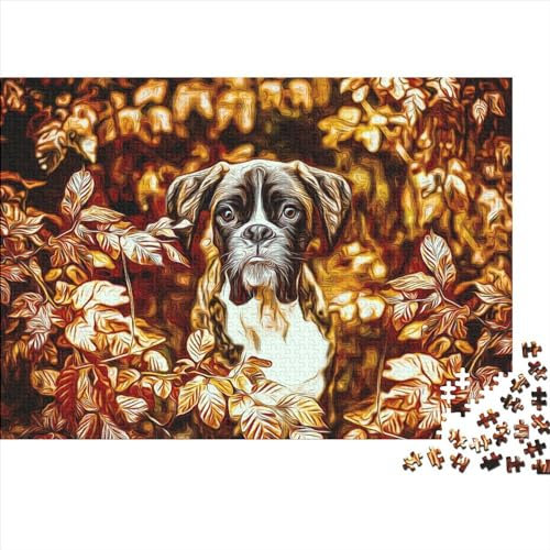 1000 Teile Puzzle für Erwachsene 1000 Teile Puzzle Boxer Hund Puzzle Holzpuzzle für Erwachsene und Jugendliche 1000 Teile (75 x 50 cm)