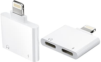 Adattatore Lightning Jack Cuffie Caricatore(2 Pack)Rapida Ricarica Cavo Aux Cuffiette Accessori per Apple Iphone 14 13 12 11 Pro Max 7 8 Plus X SE XS XR per iPad Air Auricolari Musica Cavi Sdoppiatore