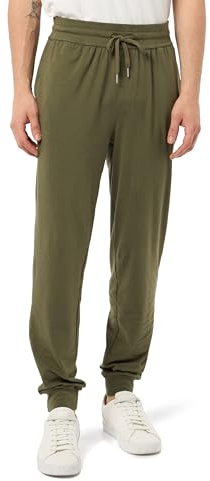 Tommy Hilfiger Herren Jogginghose Track Pant Loungehose, Grün (Utility Olive), L
