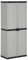 Gecheer Garden storage cabinet with 3 shelves, grey and black, 68 x 40 x 168 cm Cabinets and storage Model340983