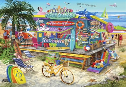 Bluebird Puzzle – „Shaggy's Surf Shack“, 1000 Teile Puzzle - Schöne Strandhütte am Meer - Puzzle für Erwachsene