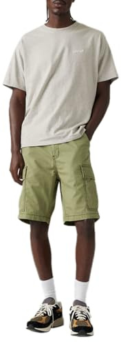 Levi's Pantalones Cortos Cargo Grandes y Altos para Hombre, Noche de Oliva, 50W