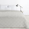 Design91 Gesteppte Tagesdecke Bettüberwurf ALARA5, Gesteppte, zweiseitige Decke Kariert 170x210 200x220 220x240 Ganzjährig (Grau, 200x220 cm)