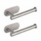 Eolax Selbstklebender Toilettenpapierhalter, Hochwertiger Klopapierhalter aus Edelstahl für Badezimmer, Küche, Toilette, ohne Bohren, Wandmontierter Papiertuchhalter 2er-Pack (Nickel Gebürstet)