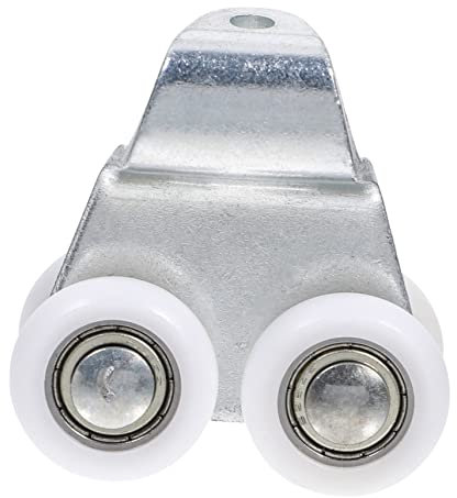 Gadpiparty poulie de porte coulissante poulie à rouleaux durable pully poulies quincaillerie portail coulissant roue portail coulissant poulie coulissante accessoires de fenêtre Métal Silver