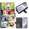 EKAM Personalised Phone Case For Samsung Galaxy A Models, A16, A26, A36, A56, A34, A12, A14, A54 4G/5G, Custom Photo/Image Collage Layout Design on PU Leather Wallet Magnetic Flip Cover