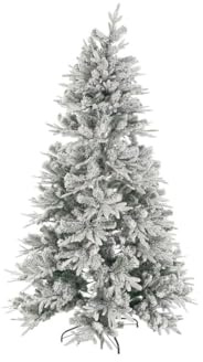 Home ESPRIT Albero di Natale Bianco Polietilene Nevoso 120 x 120 x 210 cm