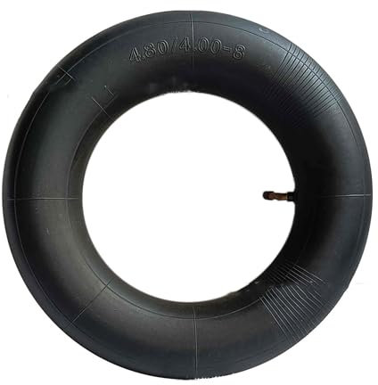 CERFFOOL Chambre à air 4.80/4.00-8 pour brouette, diable, déménageur, chariot utilitaire de jardin avec valve coudée 480/400-8 Chambre à air de rechange pour accessoires de brouette (1 pièce)