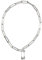 COSMEVIVI Stainless Steel Chain Necklace Women Delicate Pendant Chic Lock Choker Fashion Jewelry for Ladies