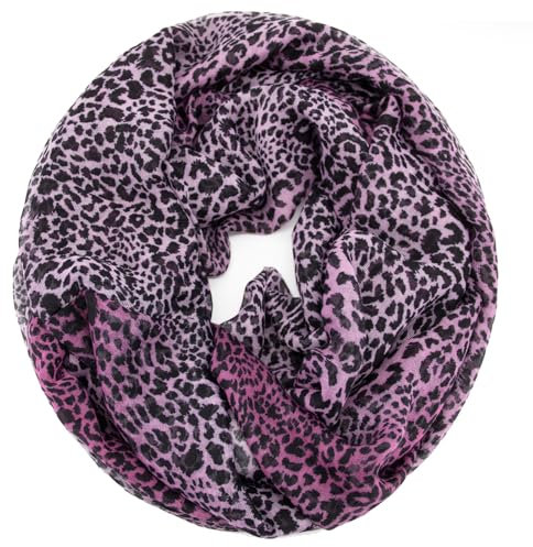 Glamexx24 Loop Schal Schlauchschal Leichter Damen Schal Mehrfarbig Rundschal Halstücher Sommerschal Loopschal Halstuch