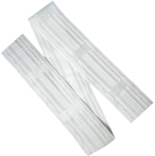 WANYI Gardinenband Vorhangband zum Aufnähen 85MM Breit Universal Schlaufenband Universalband Faltenband für Gardinen Kräuselband mit Schlaufen(4m)