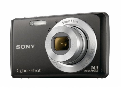 Sony Cybershot DSC-W520 Digital Still Camera - Black (14.1MP, 5x Optical Zoom) 2.7 inch LCD (Renewed)