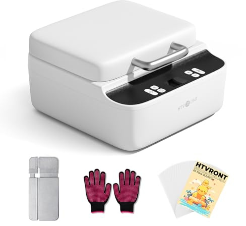 HTVRONT Phone Case Heat Press Machine - Vacuum Heat Press Machine for Phone Cases- Sublimation Press for Custom Phone Case, Badges, Coasters, Includes Film & Fixture (Compatible with iPhone)