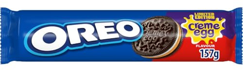 Oreo Sandwich Chocolate Biscuits, Filled with Crème Egg Crème, Perfect for Easter Treats, 157 g (Pack of 1)