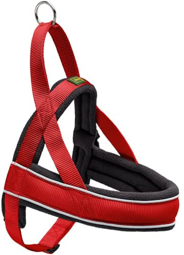 HUNTER RACING Norwegergeschirr, S, 42- 53 cm, rot/schwarz