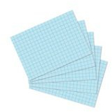 300 Karteikarten in A7 blau kariert von Herlitz [Sparpaket]