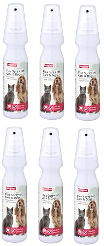 Beaphar Dog & Cat Flea Pump Spray 150ml (Pack of 6)