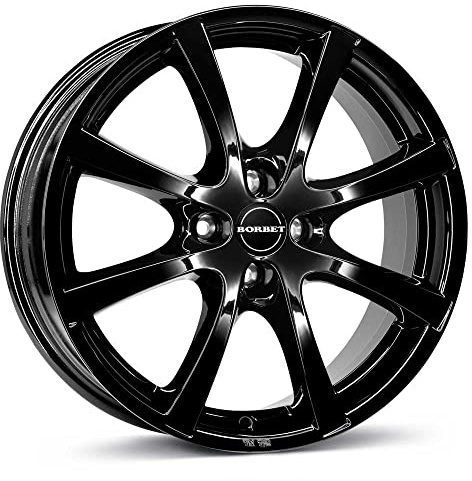Borbet LV4 black glossy 7x16 ET38 4.00x108 Hub Bore 72.50 mm - Alu felgen