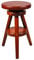 Magnetic Mobel® Hocker Massiv Schemel Stuhl Sitzmöbel Buche Drehhocker Barhocke 52-70cm (Kirsche)