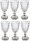 Vintage Alimentation 6 pièces Verre roi Verre à vin Verre Verres Verres à vin Verre à eau long drink en verre vert