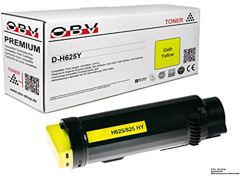 OBV Kompatibel Toner ersetzt Dell 593-BBSE 3P7C4 für H625cdw H825 H825cdw S2825cdn - gelb 2500 Seiten
