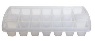 WHITEFURZE 19 Holes ICE Cube Tray White