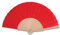 Wooden Folding Handheld Fan, Chinese Fabric Foldable Hand Fan for Men Women Performance Dancing, Party, Birthday Wedding Festival Gifts, DIY Home Wall Decorations (Pack of 1, Red)