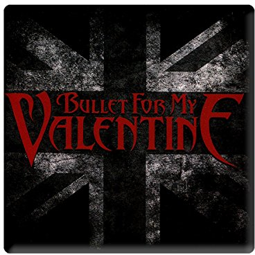 Bullet For My Valentine Black White UK Flag Steel Metal Fridge Magnet Official