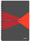 Leitz 44960025 Office Collegeblock A4 liniert, spiralgebunden mit PP Einband Rot