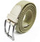 Glamexx24 Unisex Elastischer Stoffgürtel Geflochtener Stretchgürtel Dehnbarer Gürtel für Damen und Herren, Beige, 120cm