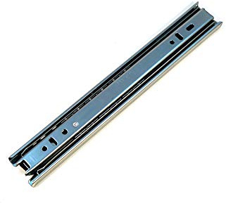 GTV 35 mm Vollauszug Teleskopschiene Schubladenschiene 40-79cm, Metall, Seitliche Montage, Silber