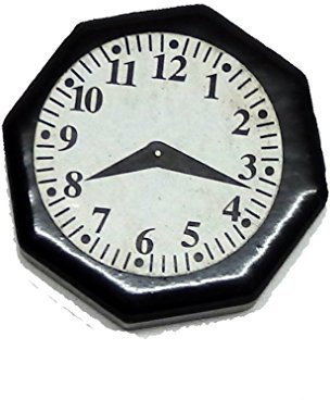 Melody Jane Puppenhaus Rund Eiche Dunkel Holz Wand Uhr Miniatur 1:12 Zubehör