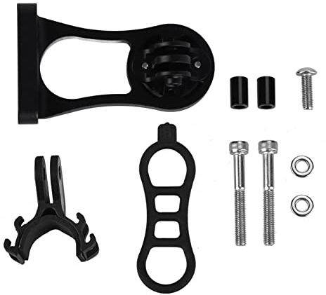 Alomejor Fahrrad Computer-Halterung Aluminium Verl?ngerung f¨¹r Kilometerz?hler - Schwarze Halterung f¨¹r Fahrrad Zubeh?r