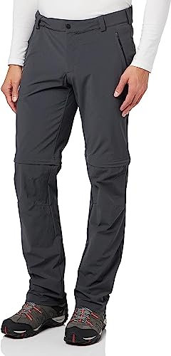 Schöffel Herren Pants Folkstone Zip Off, vielseitige Herren Hose mit Zip-Off Funktion, leichte Wanderhose für den Sommer, asphalt, 54