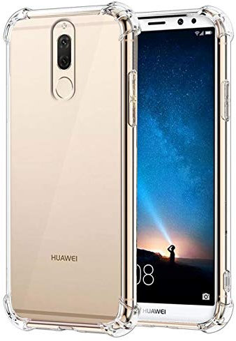 Verco Handyhülle für Huawei Mate 10 Lite, Anti Shock Schutzhülle für Huawei Mate 10 Lite Hülle Silikon [Display- & Kameraschutz] Weiche Flexible TPU Hülle, Transparent