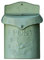 TentHome Wand Briefkasten Wandbriefkasten Postkasten Mailbox Metall Landhaus Post Zeitung Vogel Motiv Briefkastenanlage Farbiger Letterbox Abschließbar mit klappe (Grün)